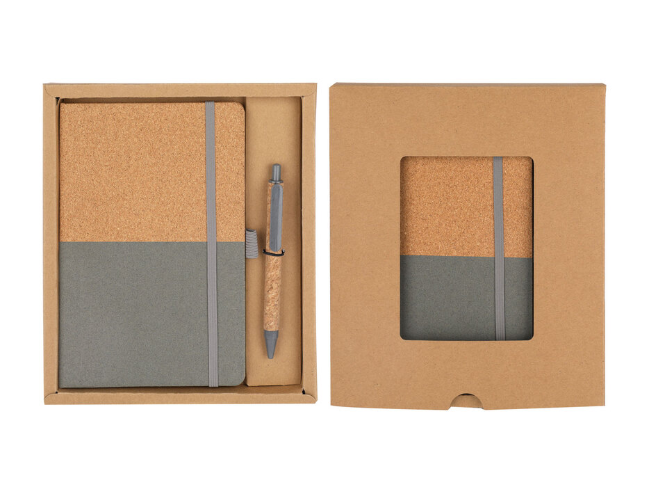 Cork Notebook & Pen Corporate Gift Set